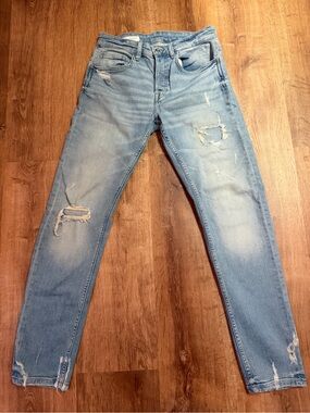 ZARA Light Blue Denim Jeans - Straight Leg